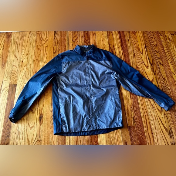 Nike Shield Size Large Windbreaker Jacket - Blue - Picture 1 of 14